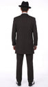 Men’s Black Pinstripe Zoot Suit – 3-Piece Gangster, Formal Suit 1920s Pimp Suit