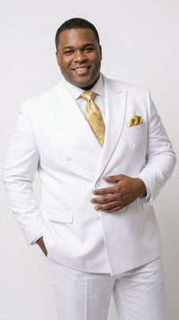 Men’s White Double Breasted Blazer, Formal Dress Jacket for Weddings, Prom, Parties, Dinner Events, and Special Occasions