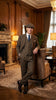 Men's Thomas Shelby Brown Herringbone 3-Piece Suit – Peaky Blinders 1920s Vintage-Style Suit with Matching Vest & Trousers