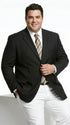 Men’s Black Three Button Blazer – Classic Formal Suit Jacket for Business, Office, Sport Coat
