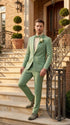 Mens Sage Green Wedding Tuxedo, Shawl Lapel Formal Groom Prom Tuxedo Suit