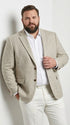 Men’s Light Tan Tweed Blazer – Classic Herringbone Sport Coat, Beige Casual Formal Jacket, Vintage Style Business & Smart Casual Wear