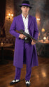 Pimp Halloween Joker Costume Purple Zoot Suit for Men