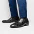 Zelli Roma Classic Penny Loafers in Genuine Black Ostrich Quill