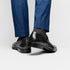 Zelli Roma Classic Penny Loafers in Genuine Black Ostrich Quill
