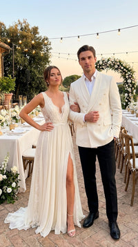 Mens Ivory Dinner Jacket Blazer – Elegant Ivory Cream Off White Formal Blazer Wedding Tuxedo Jacket Evening Wear
