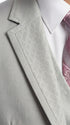Men’s Light Gray 3 Piece Suit – Ice Silver Gray Formal Suit Set with Vest, Patterned Lapel and Tie for Wedding, Prom and Business Events
