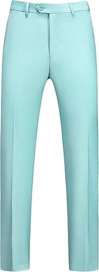 Mens Dress Pants Front Flat Fit Casual Pants