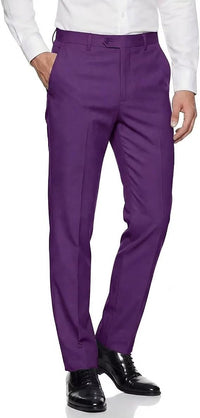 Mens Expandable Waist Business Casual Dress Pants