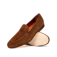Zelli Bruno Brown Suede Loafer | Handcrafted Italian Dress Shoe