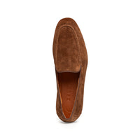 Zelli Bruno Brown Suede Loafer | Handcrafted Italian Dress Shoe