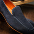 Zelli Bruno Handcrafted Italian Suede Loafer in Sophisticated Navy