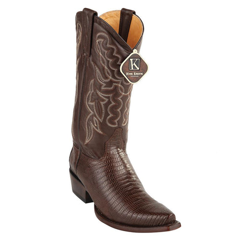 King Exotic Men's Lizard Snip Toe Western Boots