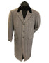 Herringbone Wool & Cashmere Chesterfield Overcoat – 1920s Full Length