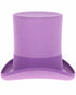 Victorian Steampunk Top Hat - 1800 19th Century - Dressy Loden Felt Top Purple Hat