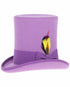 Victorian Steampunk Top Hat - 1800 19th Century - Dressy Loden Felt Top Purple Hat