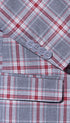 Stylish Grey and Red Checkered Suit for Men – Slim Fit 3 Piece Formal Outfit