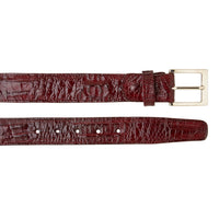Belvedere Caiman Belt Burgundy Genuine Caiman Leather Loafer