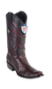 Wild West Botas de Avestruz Horma Dubai Blackcherry
