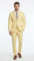 Men’s Pale Yellow 2 Piece Suit, Formal Dress Suit for Weddings, Prom, Parties, Summer Events, and Special Occasions By Vitali