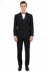 Tiglio Brand 100% Wool Super 150s Italian fabric Men’s Classic Black Double-Breasted Tuxedo with Satin Peak Lapel – Formal Wedding & Gala Suit Set