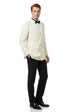 Men’s Ivory Double-Breasted Shawl Lapel Tuxedo Jacket | Premium Formal Dinner Jacket for Weddings and Black-Tie Events