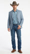 Mens Rugby Teal Baby Sky Western Blazer – Cowboy Style Casual Sport Coat for Men Classic Western Jacket in Light Blue Color