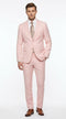 Men’s Light Pink 2 Piece Suit, Formal Dress Suit for Weddings, Prom, Parties, Summer Events Slim Fitted By Vitali