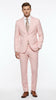 Men’s Light Pink 2 Piece Suit, Formal Dress Suit for Weddings, Prom, Parties, Summer Events Slim Fitted By Vitali