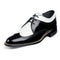 1920s Shoes Black White Wingtip