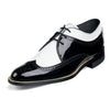 1920s Shoes Black White Wingtip