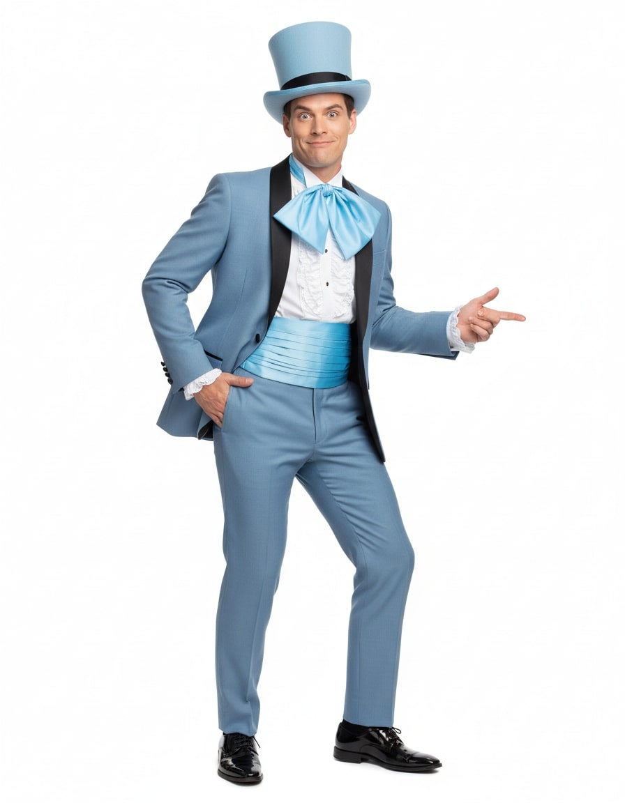 Dumb and Dumber Light Blue Tuxedo Costume for Men with  display picture 3