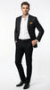 Men’s Black Pinstripe Blazer – Classic Tailored Formal Jacket for Business, Office and Evening Wear