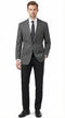 Men’s Charcoal Grey Pinstripe Blazer – Classic Tailored Formal Jacket for Business, Professional Wear Sportcoat
