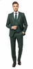 Men’s Green Plaid 3-Piece Suit – Classic Check Slim Fit Suit for Weddings, Church, and Formal By Rossiman