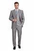Men’s Light Gray 3-Piece Modern Fit Suit with Vest – Classic Formal Business and Wedding Attire