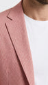 Men’s Red and white Houndstooth Summer Blazer, Lightweight Check Sport Coat for Weddings, Prom, Parties