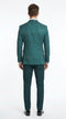 Men’s Hunter Green Paisley Tuxedo – 3 Piece Prom & Wedding Suit with Matching Bow Tie
