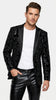 Men’s Black Velvet Sequin Swirl Dinner Jacket – Blazer Paisley Sparkly
