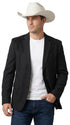 Men’s Black Western Blazer – Cowboy Sport Coat with Western Yoke Design