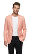 Men’s Peach Blazer – Modern Fit Wedding, Summer, Business Casual & Smart Casual Sport Coat