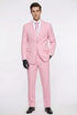Men’s Pink Two-Piece Suit – Classic Fit Formal Jacket and Tailored Pants