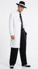 Men’s White Zoot Suit Gangster Style Outfit –  White Jacket + Vest + Pants + Shirt & Tie  Combo Package