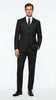 Vitali Mens Black Tone on Tone Shadow Stripe Vested Suit Set – 3 Piece Modern Fit Pinstripe Two Buttons