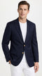 Men’s Navy Blue Club Blazer with Gold Buttons – Ted Lasso Inspired Classic Sport Coat