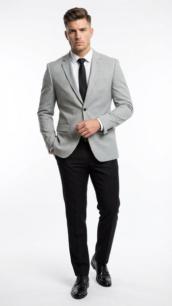 grey dress pants black jacket Men's Light Slim Fit Blazer Sport Coat with Color:AS PHOTO The contrasting black satin Crystal Wedding Dresses 90s costume halloween -