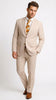 Vitali Men’s Natural Beige Pinstripe Suit – Summer Tan Pinstripe  Weddings and Business Wear