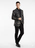Luxury Black Floral Embroidered Blazer for Men – Designer Party and Wedding Wear Jacket