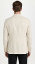Men’s Cream Double Breasted Blazer – Ivory 6 Button Formal Wedding Sport Coat Off White color