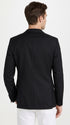 Men’s Classic Black Dinner Jacket – Satin Peak Lapel Formal Tuxedo Blazer